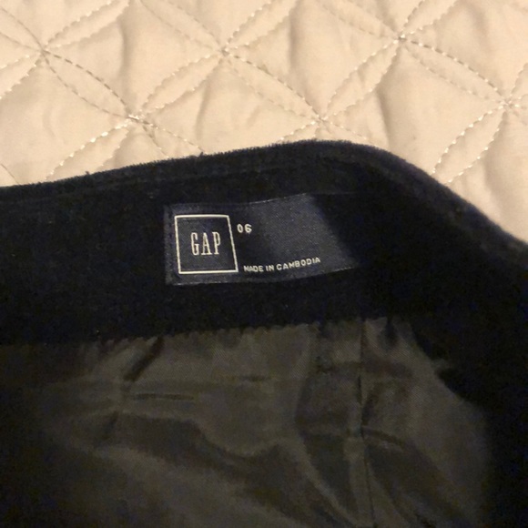 GAP navy velvet skirt - Picture 3 of 6